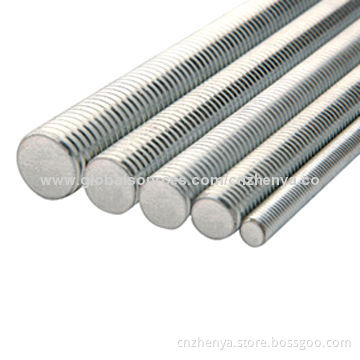 Stainless Steel Threaded Rods, 10-6,000mm, 3/8 - 200-inch Length with DIN975, BS, ASTM Marks